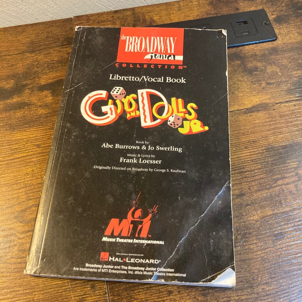 Guys and Dolls Jr Libretto Vocal Book Broadway Junior Collection MTI Hal Leonard